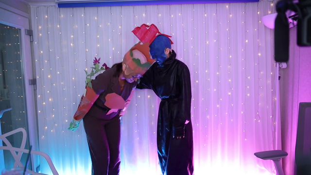 Yondu and Groot (cursed cosplay)
