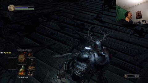 Forsen dies in Dark souls and starts crying