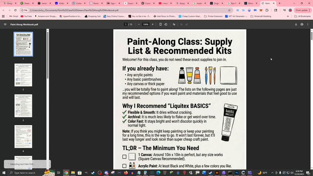 Wholesome art teacher uses his school curriculum to do a paint-along with chat for people who are self-conscious about expressing themselves creatively