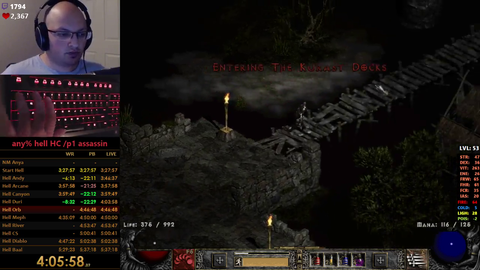 Twitch Chat kills World Record Pace Diablo 2 Run.