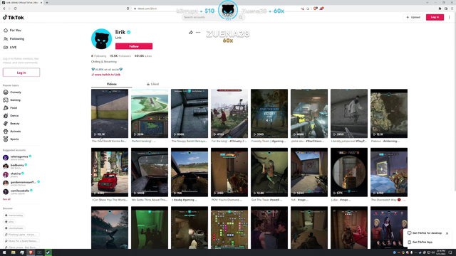 Lirik on his TikTok vs. his YouTube