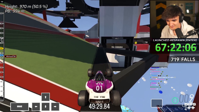 Wirtual reaches the half point of Deep Dip 2 after 67 hours