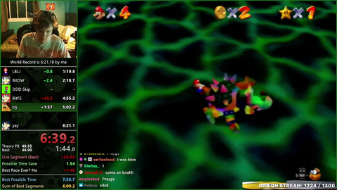 Greensuigi gets 1 Star 6:57 WR while attempting 0 Star