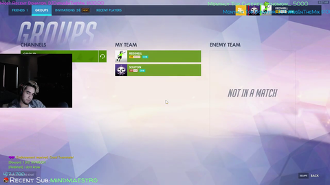Every Overwatch stream a couple of hours in.