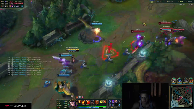 T1 having fun