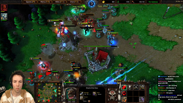 Grubby and Moon Defeat Fly100% and TH000 in WC3 2v2 