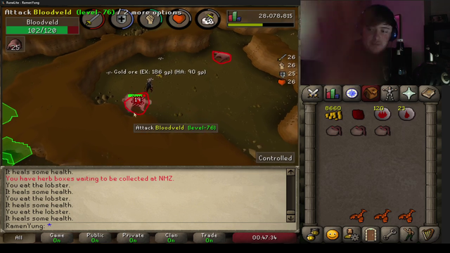 small streamer dents roof with a beer