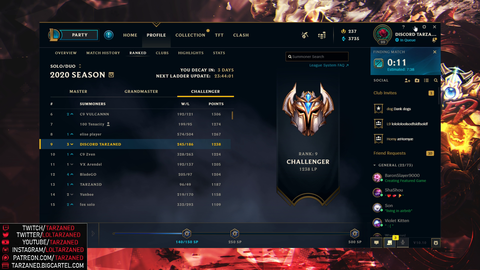 TARZANED leaks that he BOOSTED IWD to challenger for past 2 years.