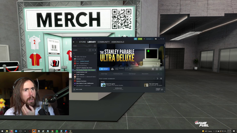 Stanley Parable Devs welcome Asmon to the Expo centre