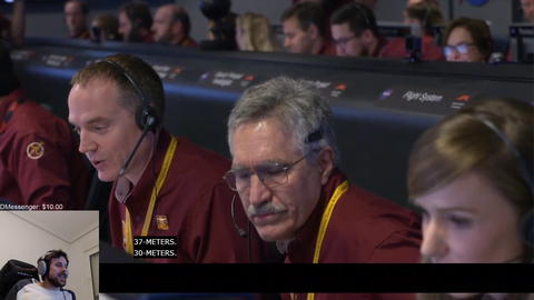 NASA touches down on Mars
