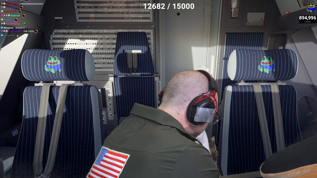 Esfand joined the mile high club