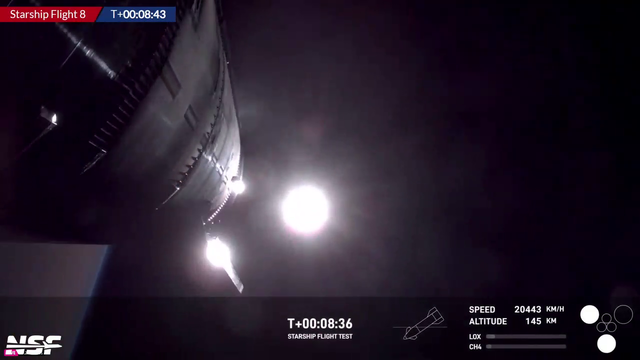 Starship loses control