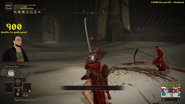 After 900 deaths MOONMOON beats Needleknight Leda and the squad on SL 1 no Scaudutree