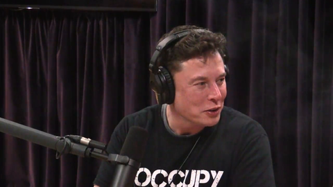 Elon Musk smoking a blunt