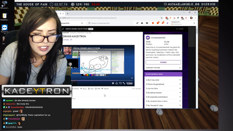Kaceytron about to set the legal team on Greekgodx