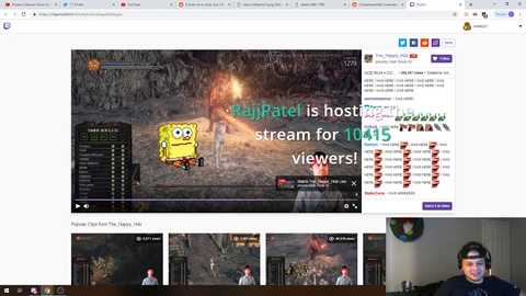 Erobb demonstrates how to lose a 10K viewer host.