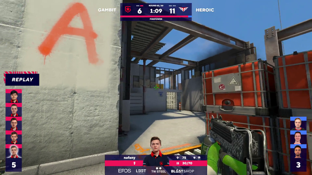 BLASTPremier - Mac 10 jumping headshot on refreshz, ight imma head out