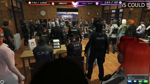 NoPixel PD gives a salute to CathFawr as she is leaving GTARP/Twitch today to join the International Legion for the territorial Defence Of Ukraine