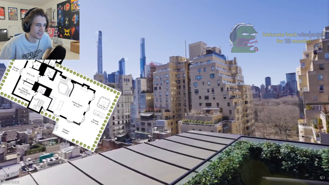 xQc is sold on the features of $39 million NYC Condo