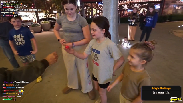 Arky thought he could do a magic trick in front of the kids