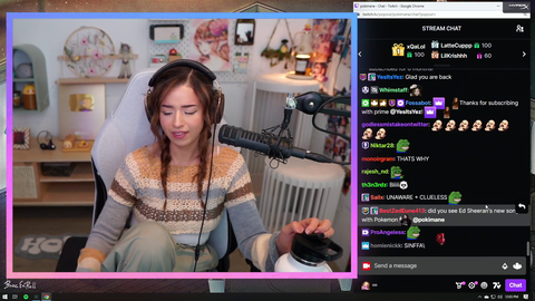 Chat PepeLaugh pokimane about what XQC did