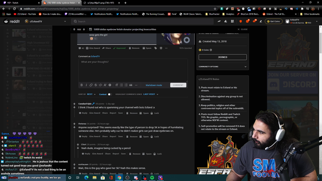 Esfand reminds us about mental health
