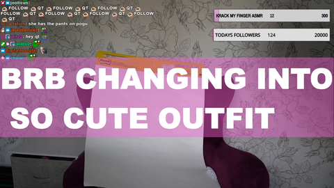QT shows off her new outfit peepoGiggles