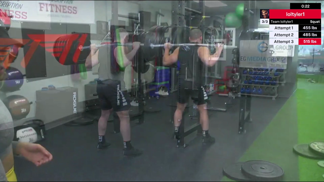T1 vs 515 pounds (234 kg)