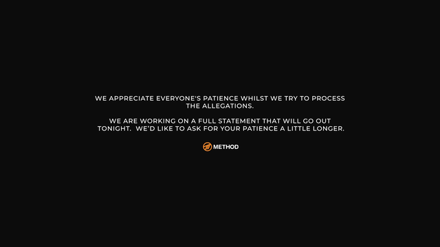 Method stream starts unlisted with promise of a statement tonight.