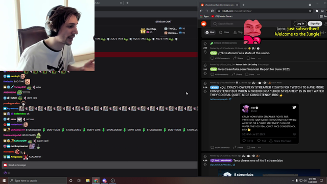 xQc discusses his Tweet