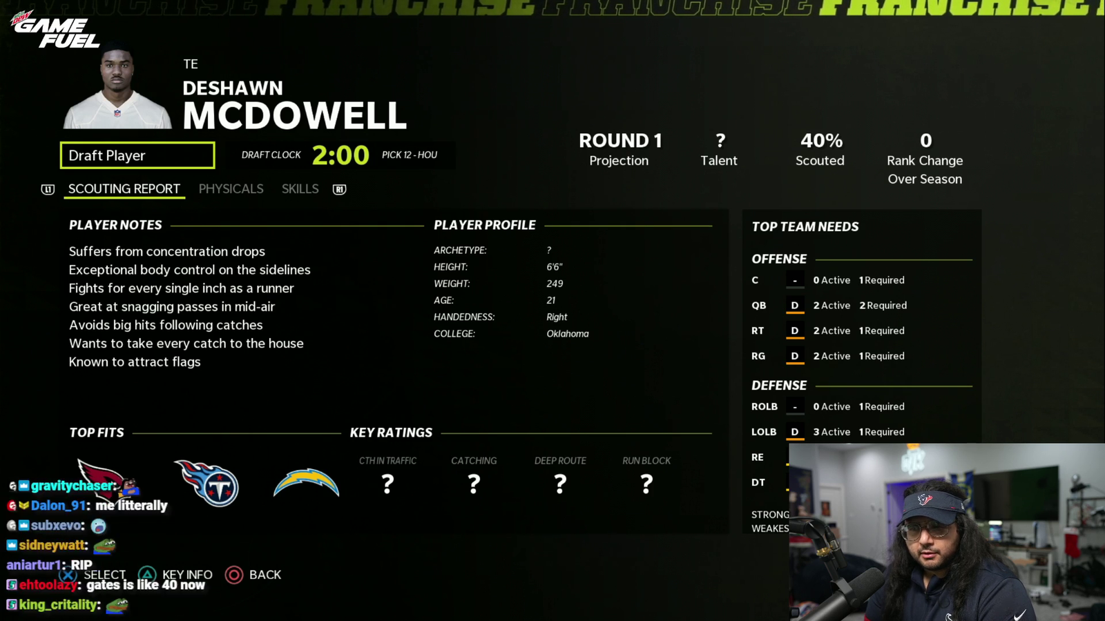 Esfand Talks about Tight Ends