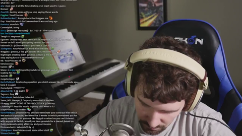 Destiny becomes visibly irritated after receiving response from his Twitch partner contact asking if he can have serious discussions about Twitch even off-platform