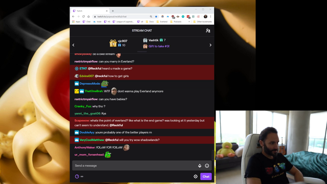 Said this in his last stream