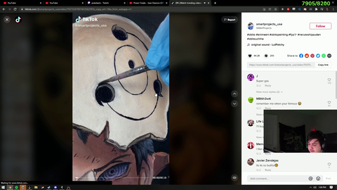 TikTok exposing Poke's weeb side