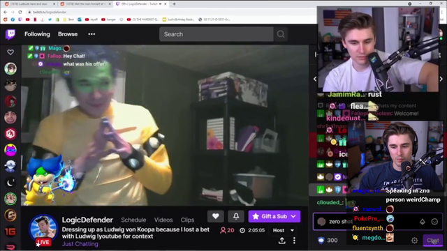 OMEGALUL Ludwig never changes