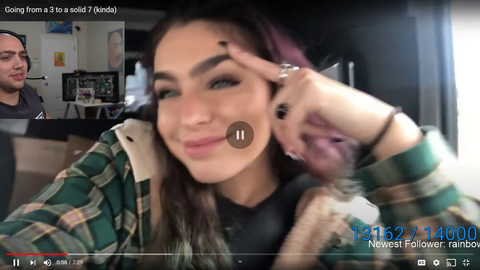 Mizkif checks in with his sister