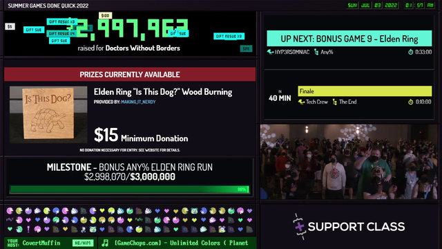 Summer GDQ 2022 Raises 3 Millions Dollars!