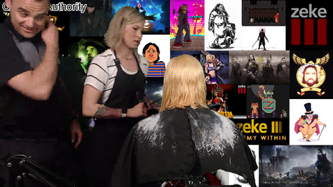 A charity-motivated Hulk Hogan haircut reveal has a coincidental interruption