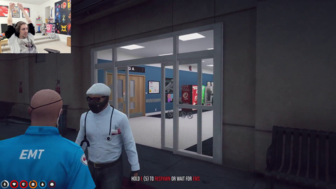 Randy saves X by disguising into a doc and getting him out of the police custody.
