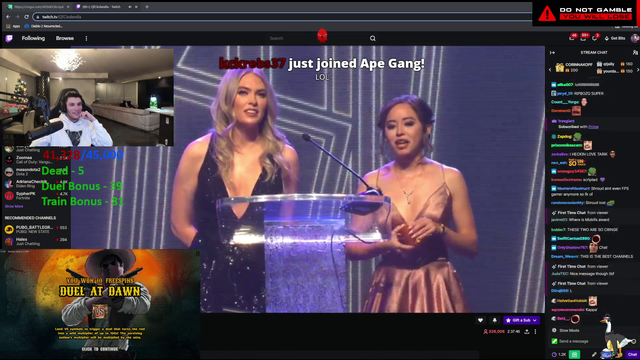 Train Reacts to Streamer Awards