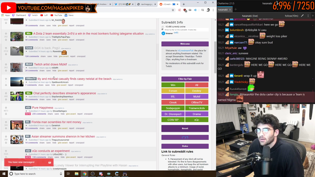 Hasan calls Mizkif a top content creator
