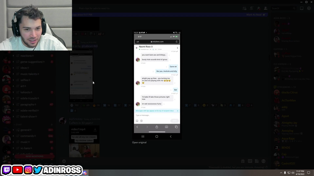 adin ross sister gets exposed...