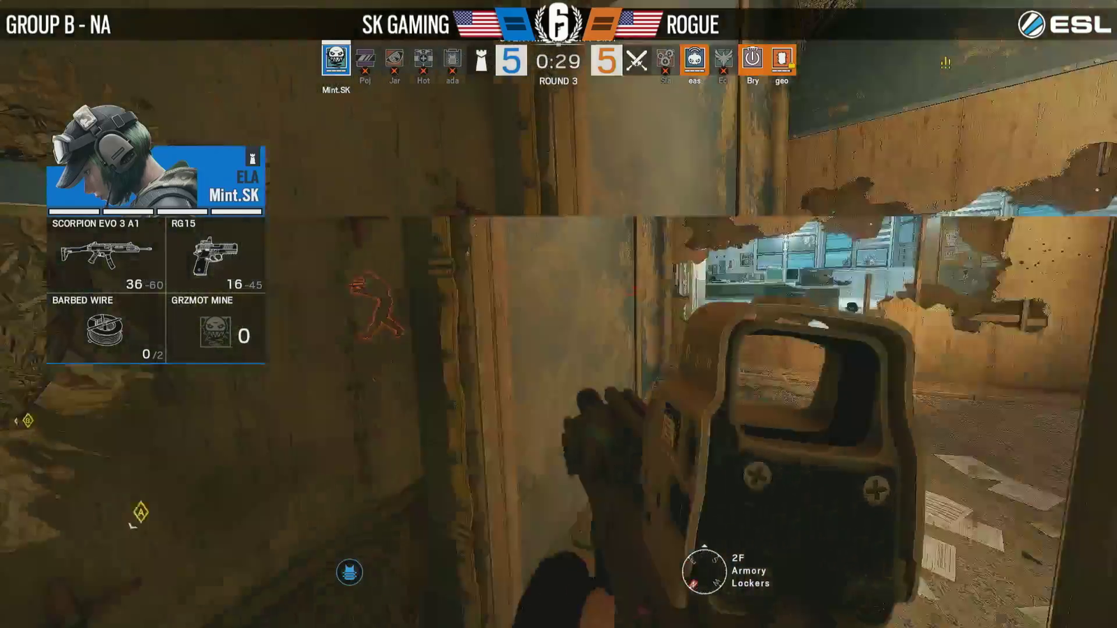 Pro R6 Player is either BM or Blind during Tourny
