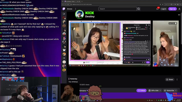 Destiny confirms that Pokimane revealed deepfake porn of other streamers while trying to accuse Atrioc