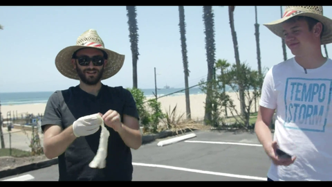 Fingering a girl with gloves on