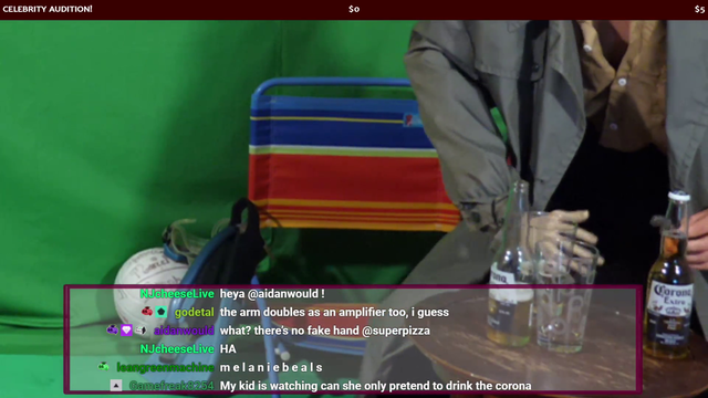 Streamer uses her fake hand to open a beer