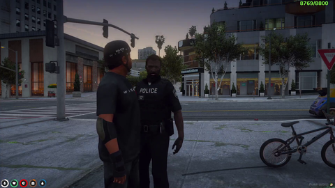 Bogg shows officer that he can jump over anything