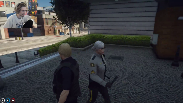 xQc realizes that he dumped his ride along's police cruiser in to the ocean as Jean Paul