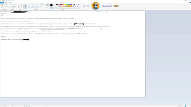 Guy banned off NoPixel public server sends Koil an email.