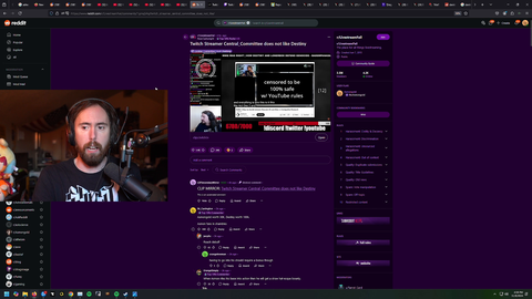 Asmongold's reaction to Destiny's bounty being $70k higher than his (working link)